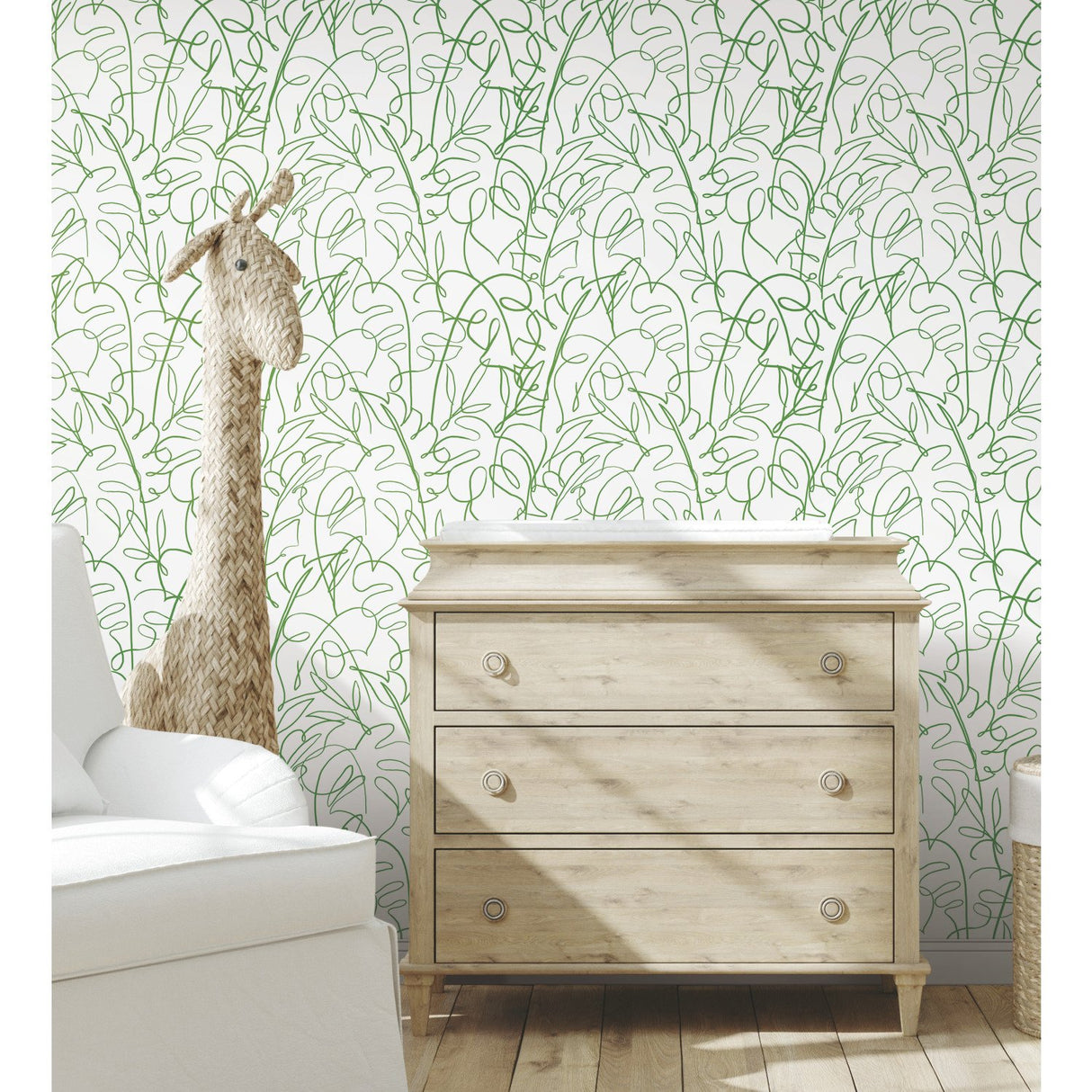 Tropical Signature Green Peel & Stick Wallpaper