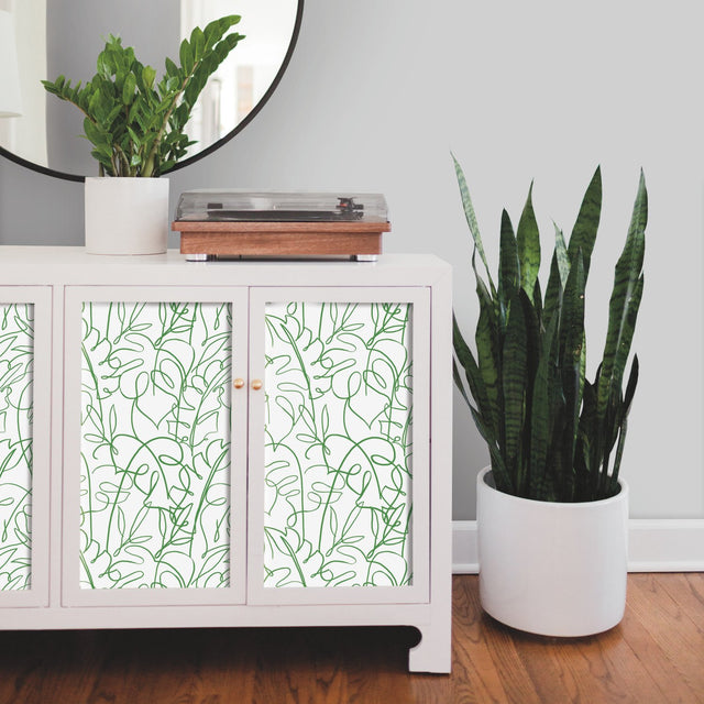 Tropical Signature Green Peel & Stick Wallpaper