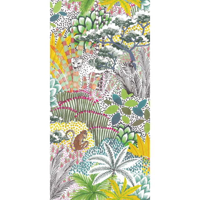 Jungle Vibe Yellow Peel & Stick Wallpaper with Whimsical Botanical Floral Pattern - York RMK12532RL