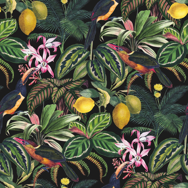 Mirage Oasis Multicolor Peel & Stick Wallpaper with Botanical Flower Pattern, Modern Style - York RMK12536RL