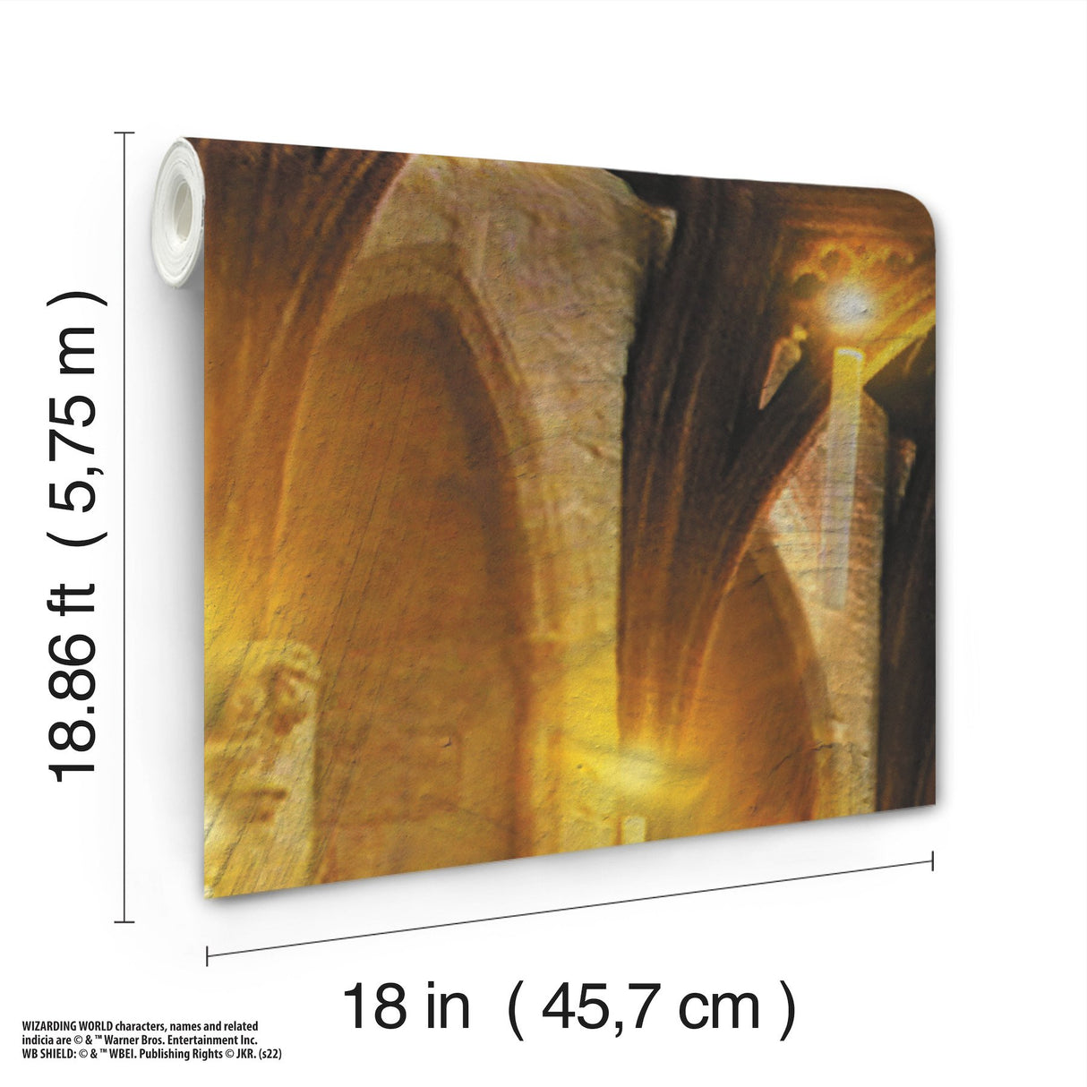 Harry Potter Great Hall Multicolor Peel & Stick Vinyl Wall Mural - York RMK12541M