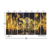 Harry Potter Great Hall Multicolor Peel & Stick Vinyl Wall Mural - York RMK12541M
