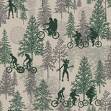 Netflix Stranger Things Hawkins Woods Green Peel & Stick Wallpaper