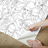 Universal Classic Monsters Black Peel & Stick Wallpaper with Whimsical Novelty Pattern - York RMK12553RL