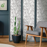 Universal Classic Monsters Black Peel & Stick Wallpaper with Whimsical Novelty Pattern - York RMK12553RL
