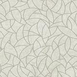 Modern Crescent Moon Taupe & Silver Geometric Peel & Stick Wallpaper - York RMK12568PL