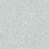 Modern Crescent Moon Frosty Blue Peel & Stick Wallpaper with Geometric Abstract Pattern - York RMK12569PL