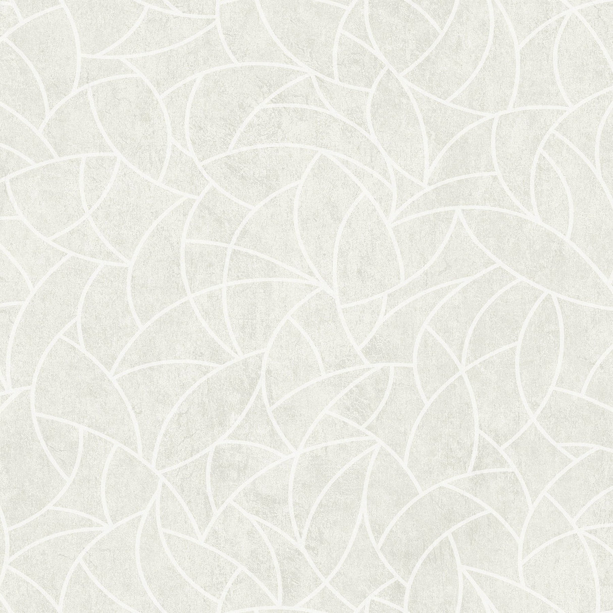 Modern Crescent Moon Cream Peel & Stick Wallpaper with Geometric Abstract Motif - York RMK12570PL