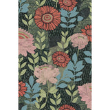 Botanical Garden Green Peel & Stick Wallpaper with Modern Botanical Flowers Pattern - York RMK12575RL