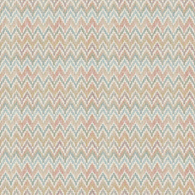 Waverly Heartbeat Pink/Teal Geometric Chevron Peel & Stick Wallpaper - York RMK12602PL