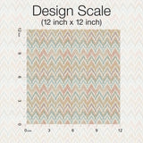 Waverly Heartbeat Pink/Teal Geometric Chevron Peel & Stick Wallpaper - York RMK12602PL