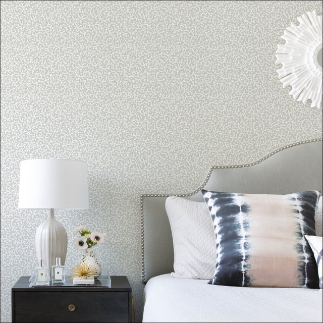 Waverly Savoy Grey Peel & Stick Wallpaper