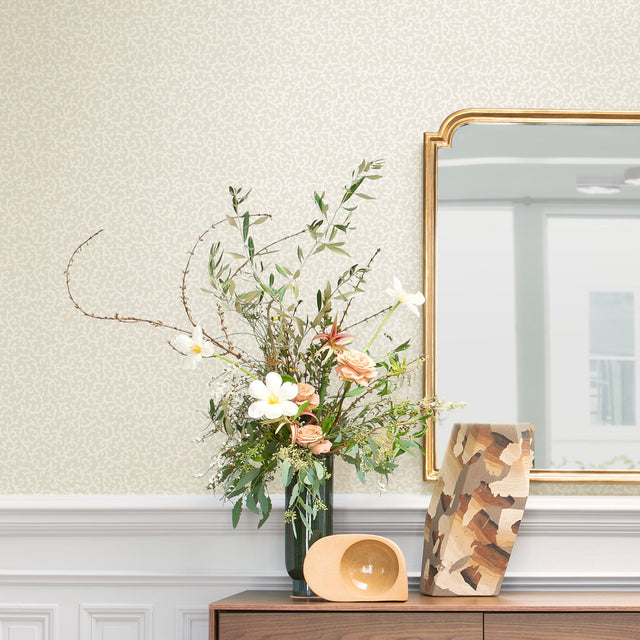 Waverly Savoy Beige Peel & Stick Wallpaper