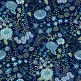 Waverly Fiona Floral Blue Peel & Stick Wallpaper