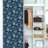 Waverly Fiona Floral Blue Peel & Stick Wallpaper