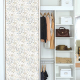 Waverly Fiona Floral Neutral Peel & Stick Vinyl Wallpaper with Botanical Flower Pattern, Traditional Style - York RMK12612PLW
