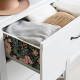 Waverly Fiona Floral Black Peel & Stick Wallpaper with Traditional Botanical Flowers - York RMK12613PLW