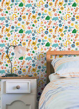 Disneys Encanto Multicolor Flowers Kids Peel & Stick Wallpaper - RoomMates RMK12616RL