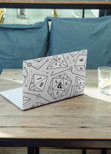 Dungeons & Dragons White Peel & Stick Wallpaper with Geometric Dice Pattern - York RMK12624RL