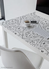 Dungeons & Dragons White Peel & Stick Wallpaper with Geometric Dice Pattern - York RMK12624RL