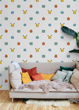 Pokémon Character Faces Multicolor Peel & Stick Wallpaper with Novelty Graphics - York RMK12627RL