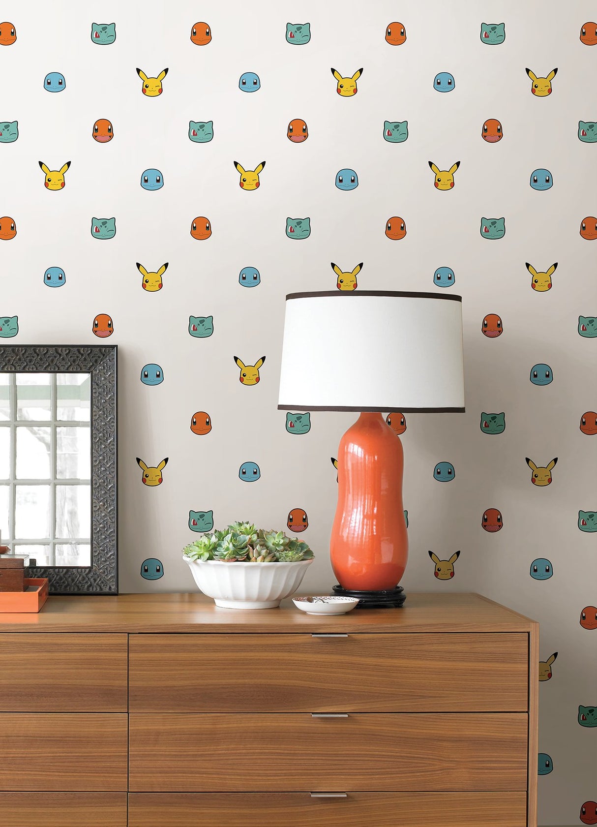 Pokémon Character Faces Multicolor Peel & Stick Wallpaper with Novelty Graphics - York RMK12627RL