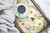 Southern Charm Yellow Peel & Stick Wallpaper with Botanical Watercolor Floral - York RMK12630RL