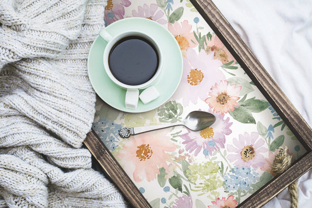 Southern Charm Pastel Peel & Stick Wallpaper with Botanical Watercolor Floral Pattern - York RMK12631RL