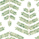 Cat Coquillette Leaflets Green Peel & Stick Wallpaper with Watercolor Botanical Leaf Pattern - York RMK12638PL