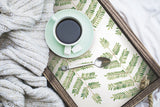 Cat Coquillette Leaflets Green Peel & Stick Wallpaper with Watercolor Botanical Leaf Pattern - York RMK12638PL