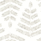 Cat Coquillette Leaflets Neutral Peel & Stick Wallpaper with Botanical Watercolor Leaf Pattern - York RMK12639PL