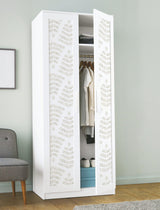 Cat Coquillette Leaflets Neutral Peel & Stick Wallpaper with Botanical Watercolor Leaf Pattern - York RMK12639PL