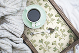 Cat Coquillette Gingko Almond Peel & Stick Wallpaper with Botanical Watercolor Leaves - York RMK12641PL