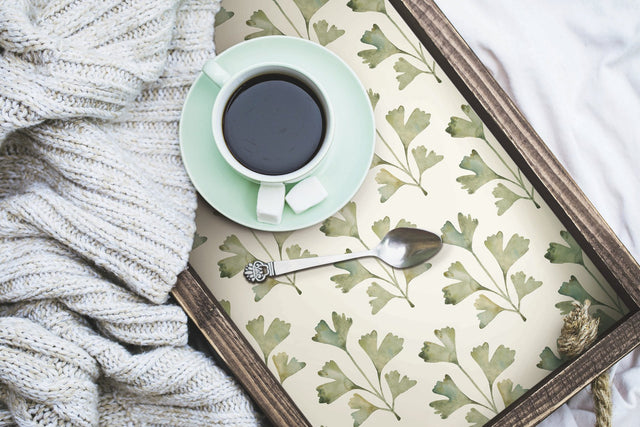Cat Coquillette Gingko Almond Peel & Stick Wallpaper with Botanical Watercolor Leaves - York RMK12641PL