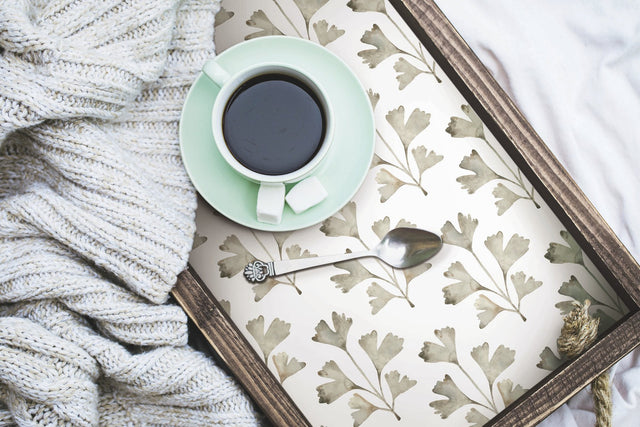 Cat Coquillette Gingko Neutral Peel & Stick Wallpaper with Botanical Watercolor Leaves - York RMK12642PL