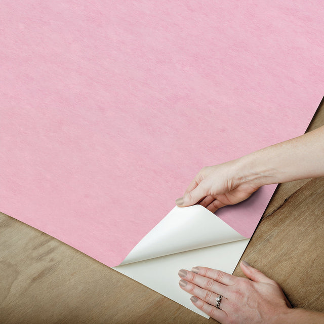 Aura Ombre Pink Peel & Stick Wall Mural with Modern Graphic Gradient - York RMK12654MW