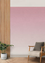 Aura Ombre Pink Peel & Stick Wall Mural with Modern Graphic Gradient - York RMK12654MW