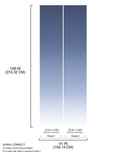 Aura Ombre Blue Peel & Stick Wall Mural with Modern Graphic Gradient - York RMK12655MW