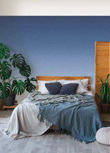 Aura Ombre Blue Peel & Stick Wall Mural with Modern Graphic Gradient - York RMK12655MW