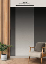 Aura Ombre Charcoal Peel & Stick Wall Mural with Modern Ombre Gradient - York RMK12656MW
