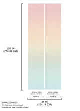 Aura Ombre Rainbow Peel & Stick Wall Mural with Modern Ombre Gradient - York RMK12657MW
