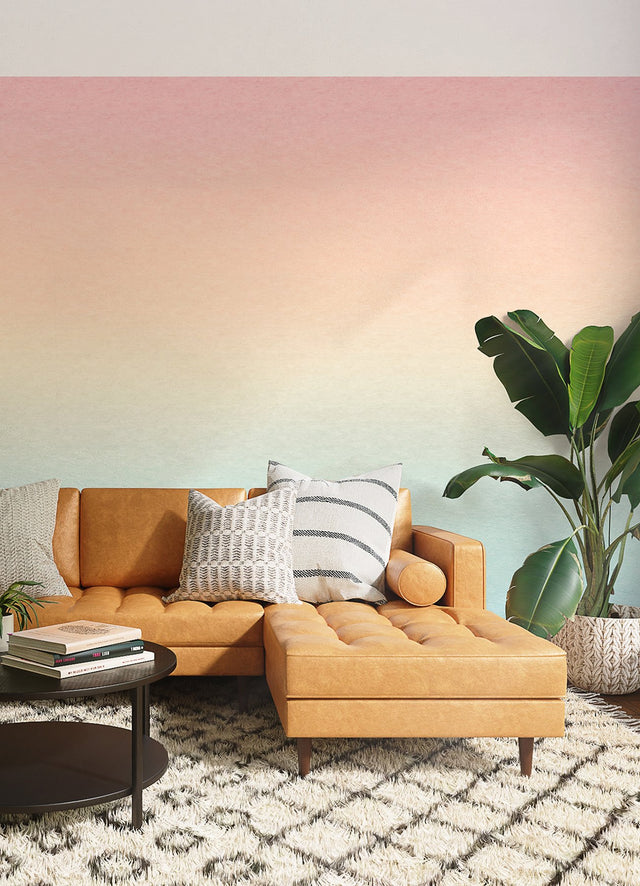 Aura Ombre Rainbow Peel & Stick Wall Mural with Modern Ombre Gradient - York RMK12657MW