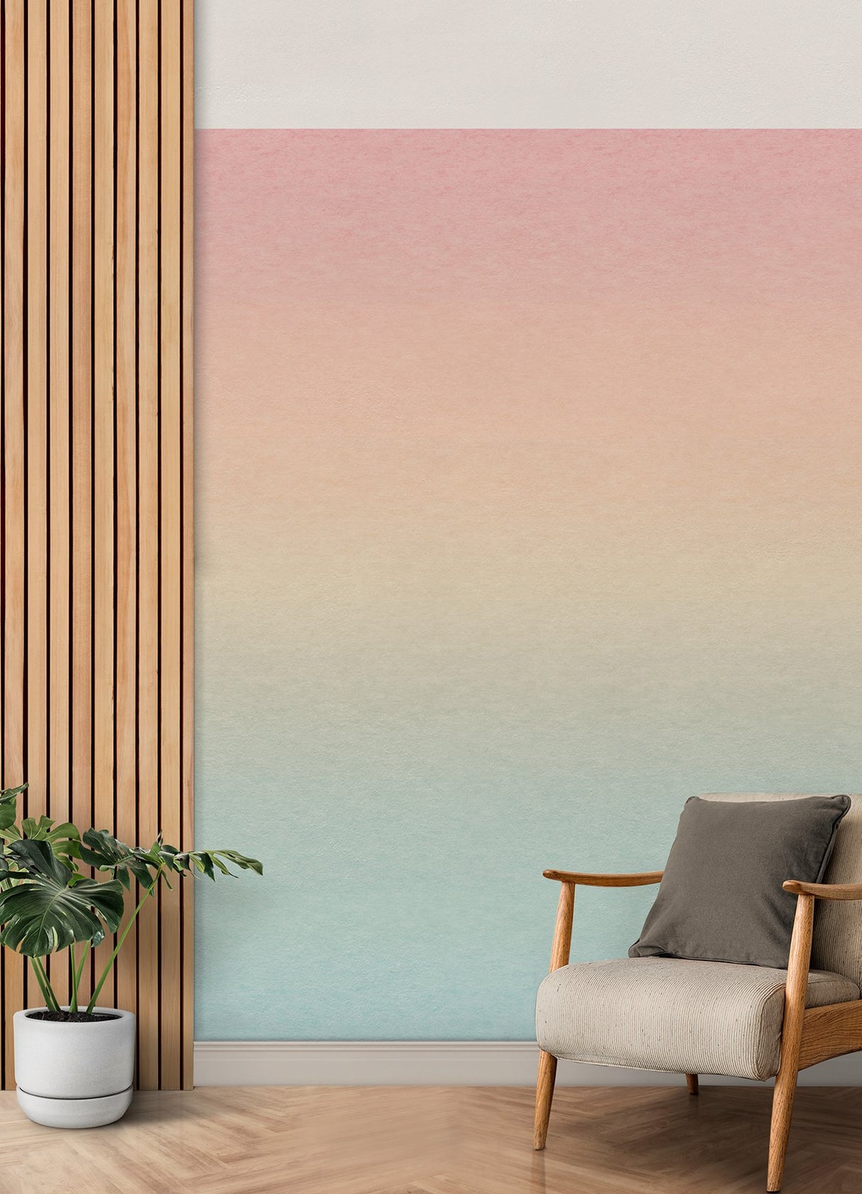 Aura Ombre Rainbow Peel & Stick Wall Mural with Modern Ombre Gradient - York RMK12657MW