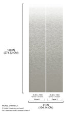 Aura Ombre White Peel & Stick Wall Mural with Metallic Ombre Graphic Pattern, Modern Style - York RMK12659MW