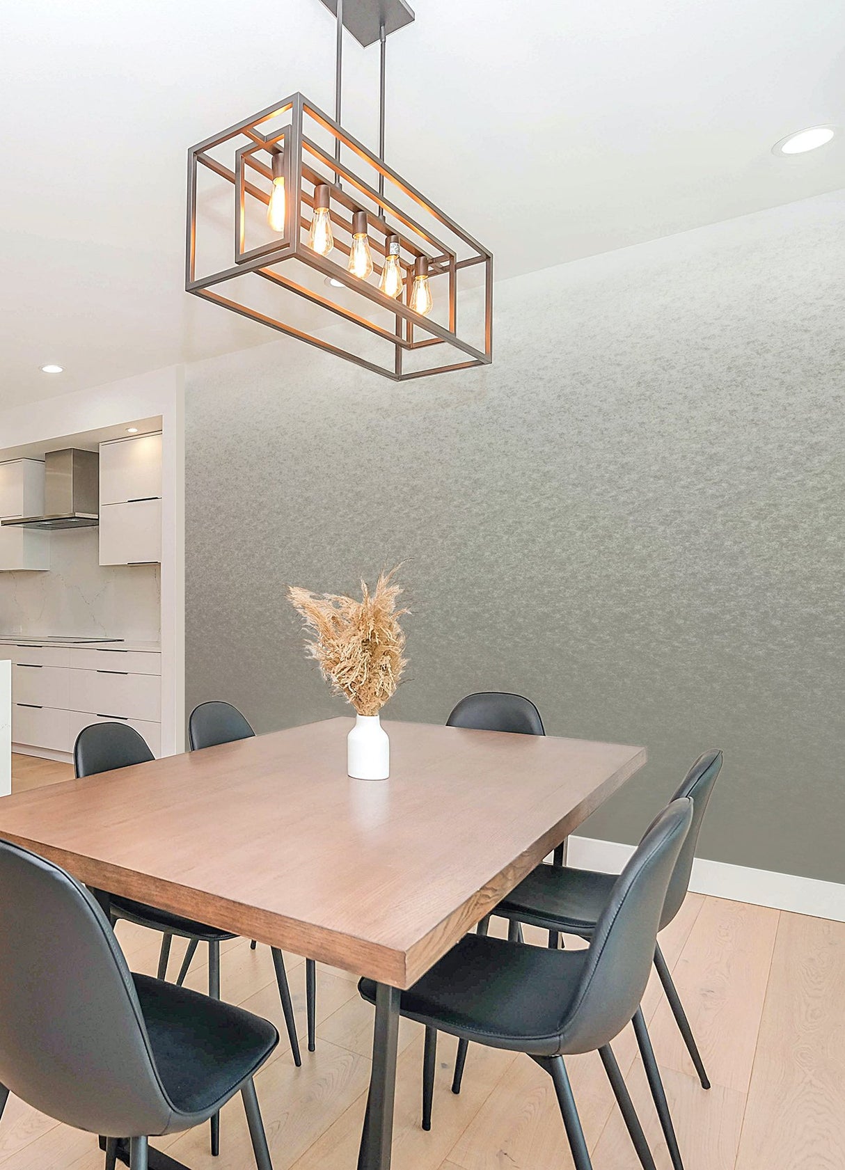 Aura Ombre White Peel & Stick Wall Mural with Metallic Ombre Graphic Pattern, Modern Style - York RMK12659MW