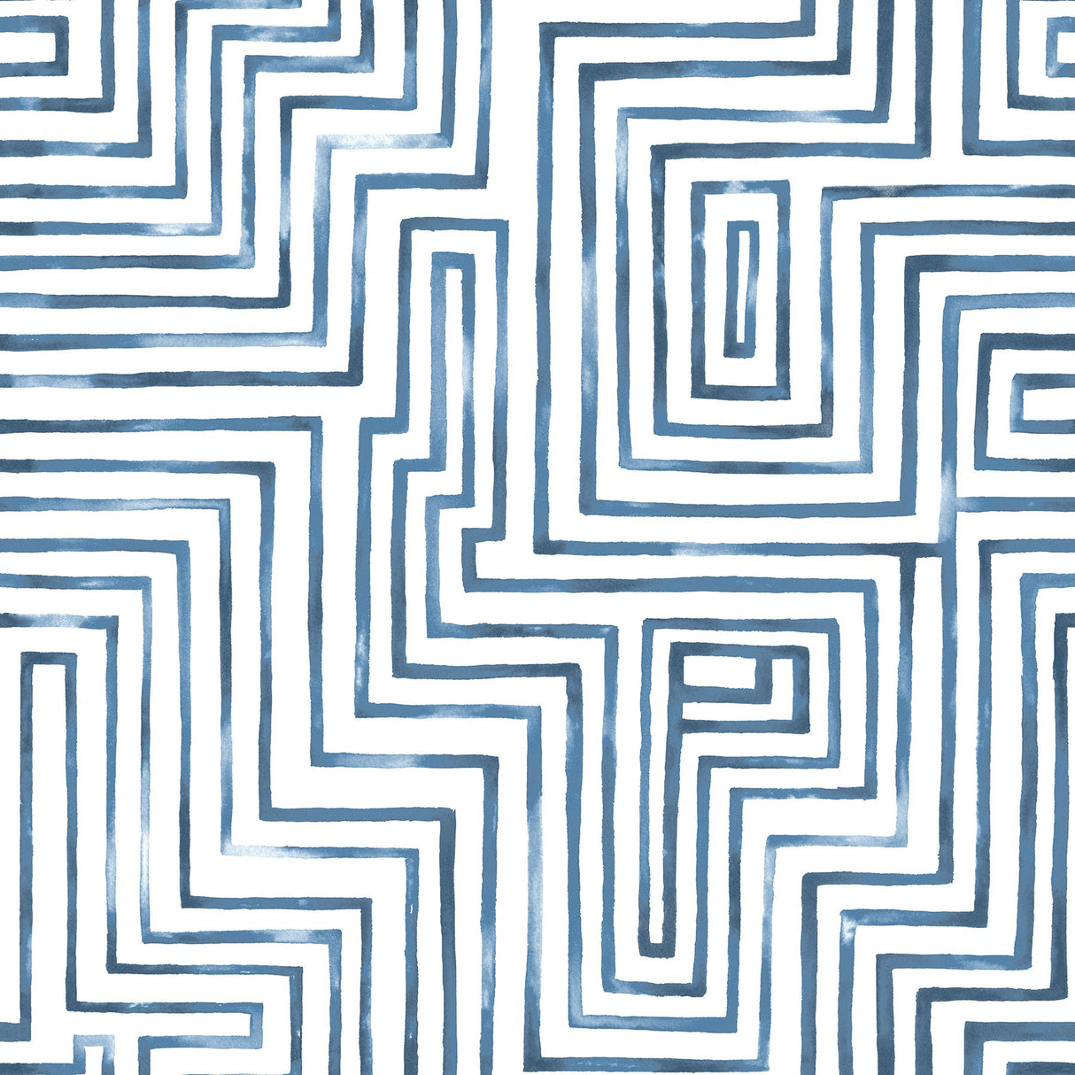 Warren Blue Geometric Modern Peel & Stick Wallpaper - York RMK12662RL