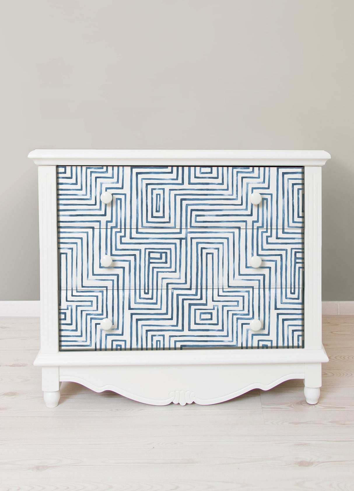 Warren Blue Geometric Modern Peel & Stick Wallpaper - York RMK12662RL