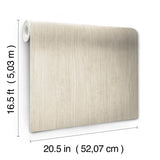 Cherry Wood Warm Peel & Stick Wallpaper - York RMK12671PL