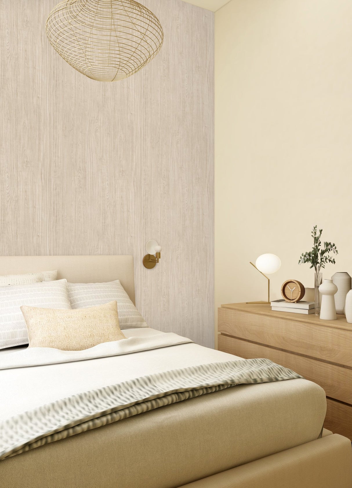 Cherry Wood Warm Peel & Stick Wallpaper - York RMK12671PL