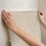 Cherry Wood Warm Peel & Stick Wallpaper - York RMK12671PL